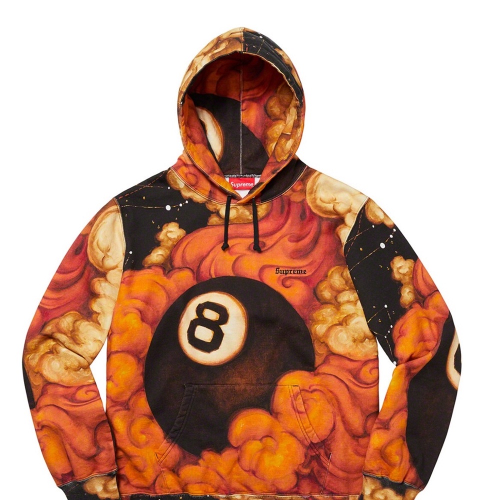Supreme x Martin Wong 8 Ball Hooded Sweatshirt